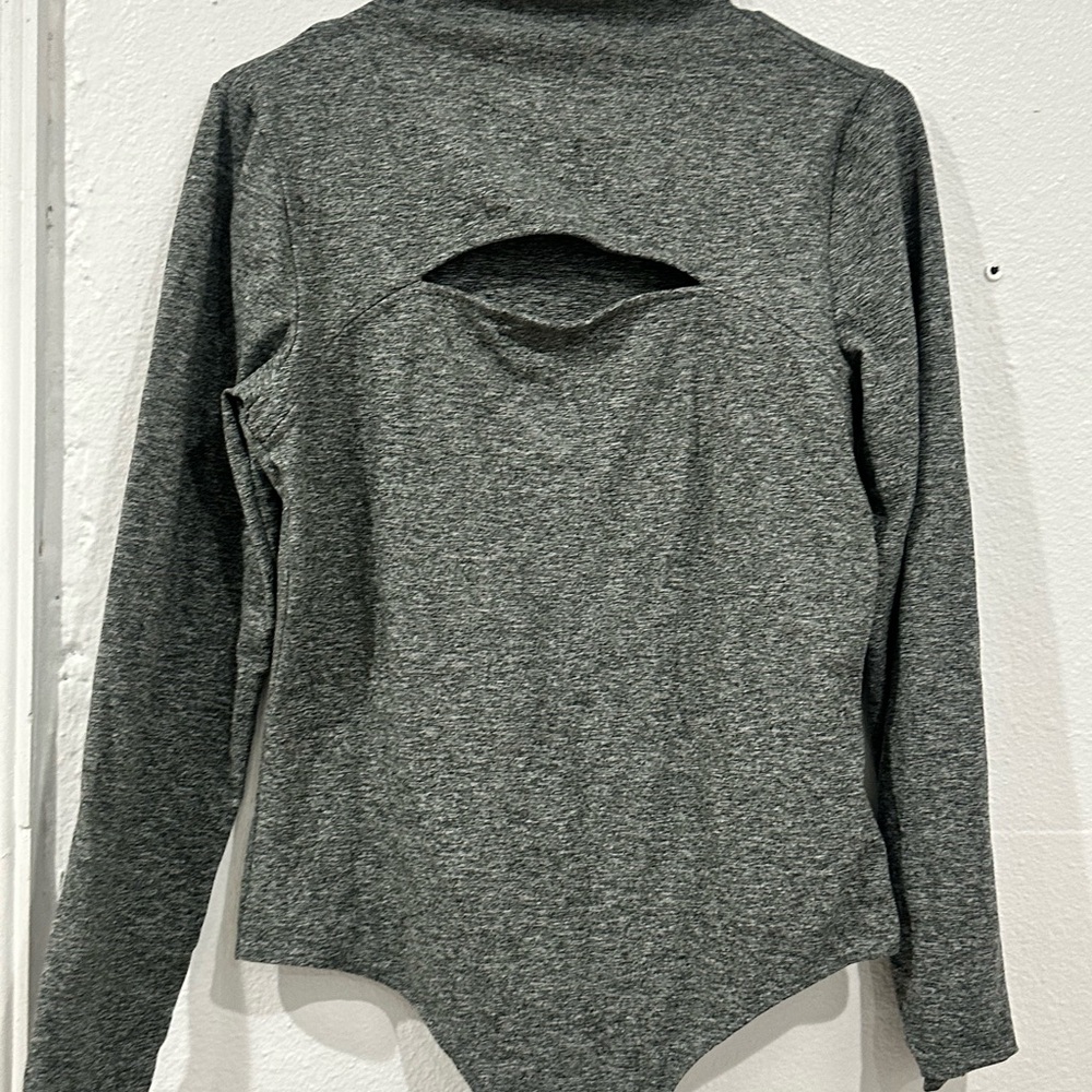 Express Heather Gray Bodysuit